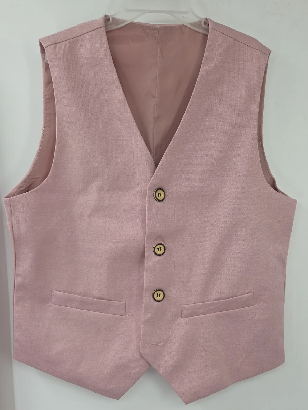Boys Light Pink Four-Piece Tailored Suit with Vest And Bow Tie NWT